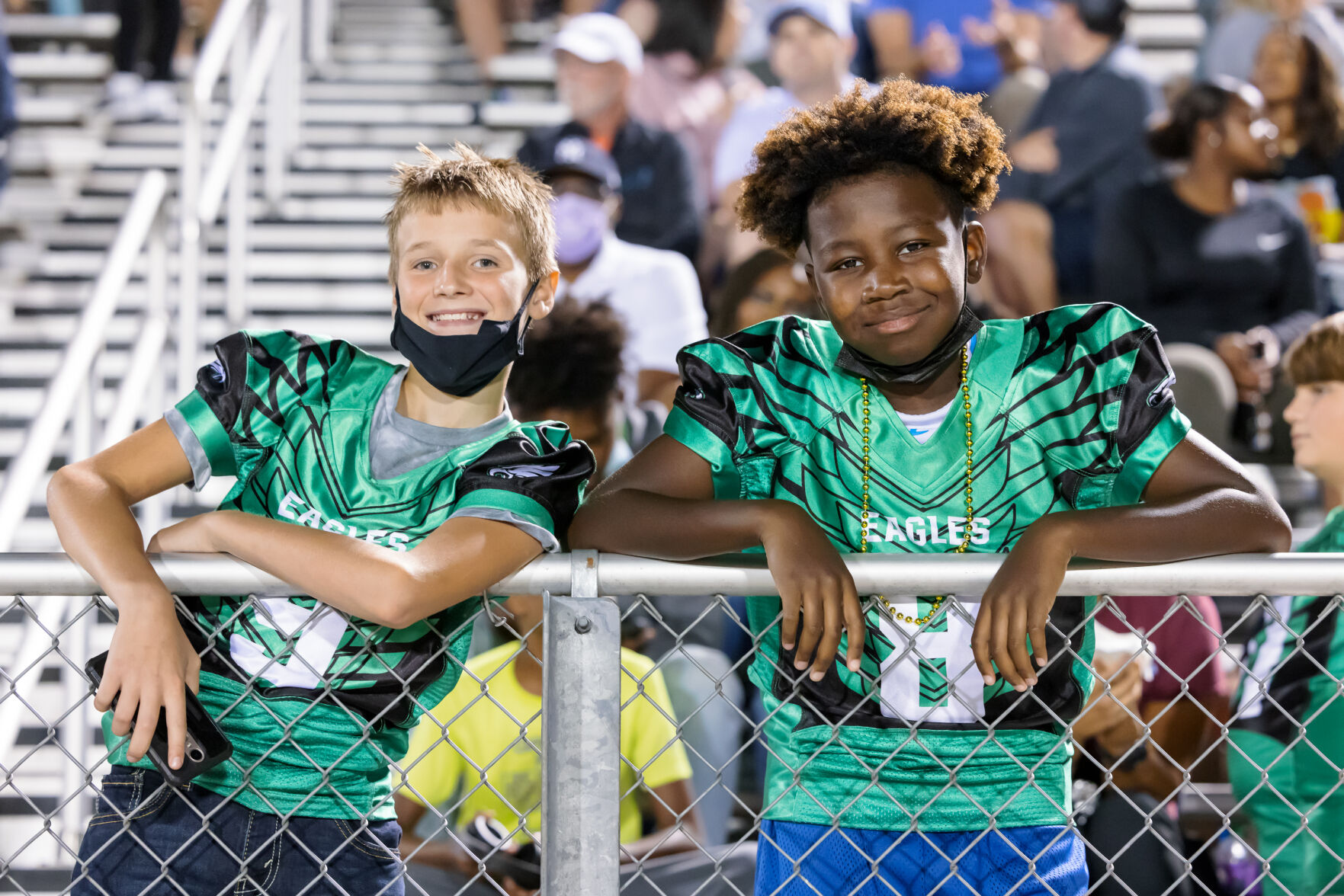 The Hough Huskey defeated the Cox Mill Chargers 48-7 on Friday night at Cox Mill High School.